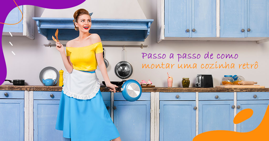 Passo a passo de como montar uma cozinha retrô